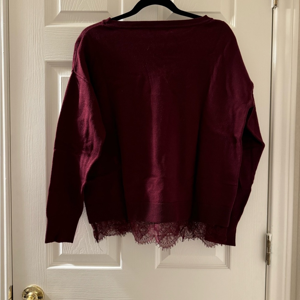 Banana Republic Red Boxy Long Sleeve Sweater - Picture 4 of 4
